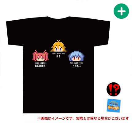 ⑦　ドットＴシャツ缶バッヂ付き